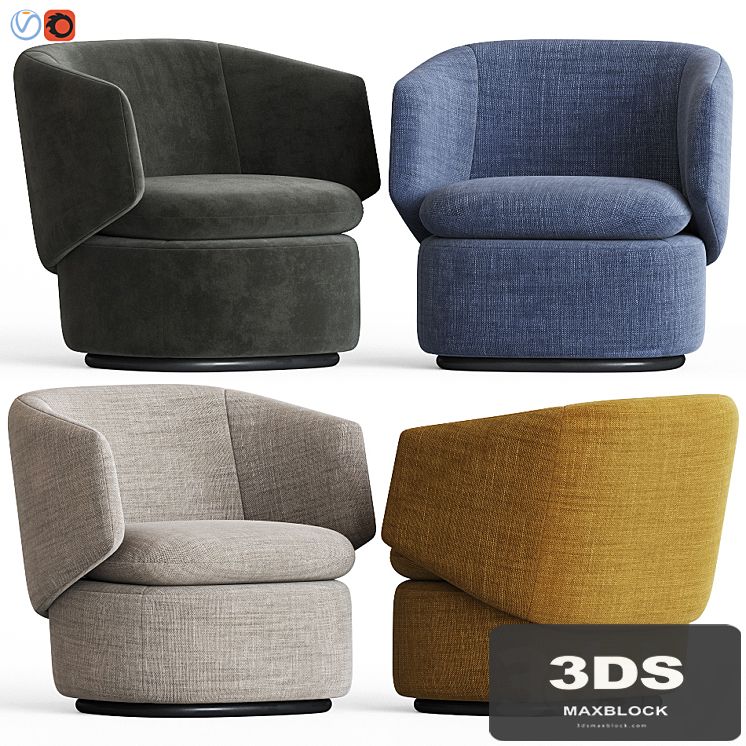 Crescent Swivel Chair Westelm