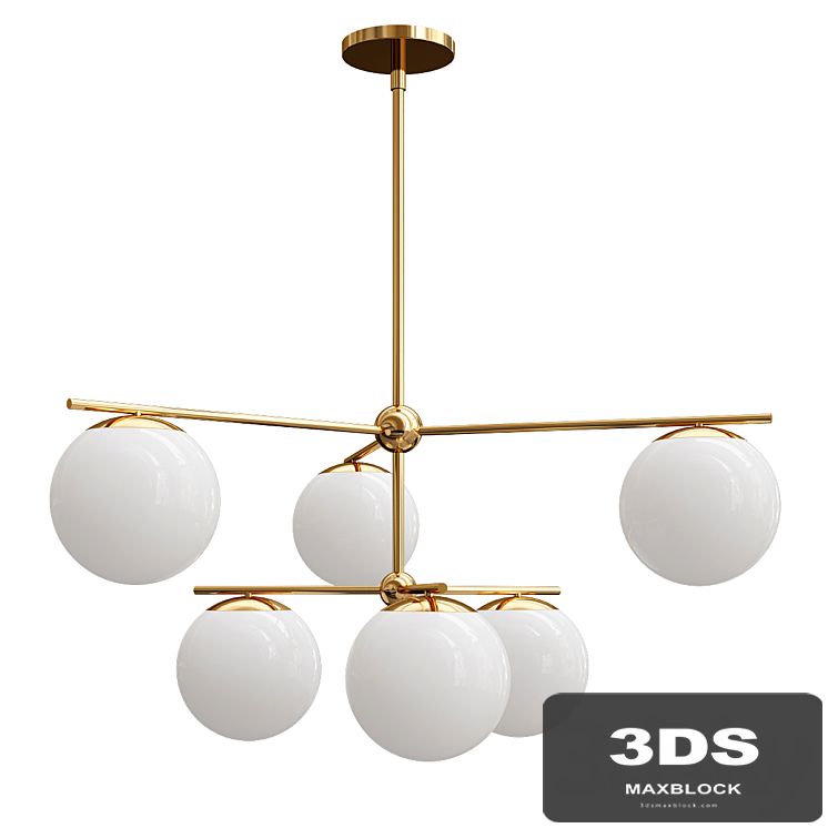 Sphere Stem 7-Light Chandelier