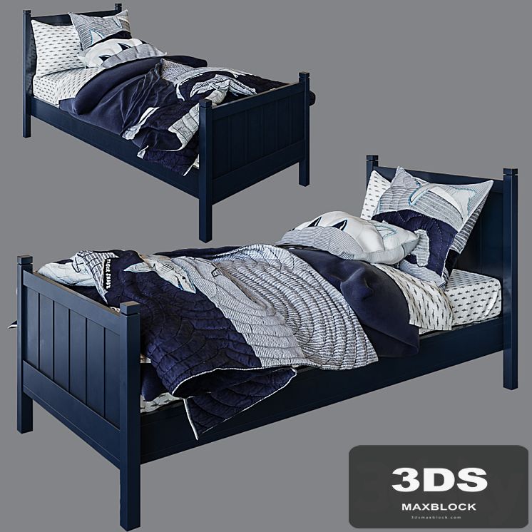 Camp Single Bed, Navy