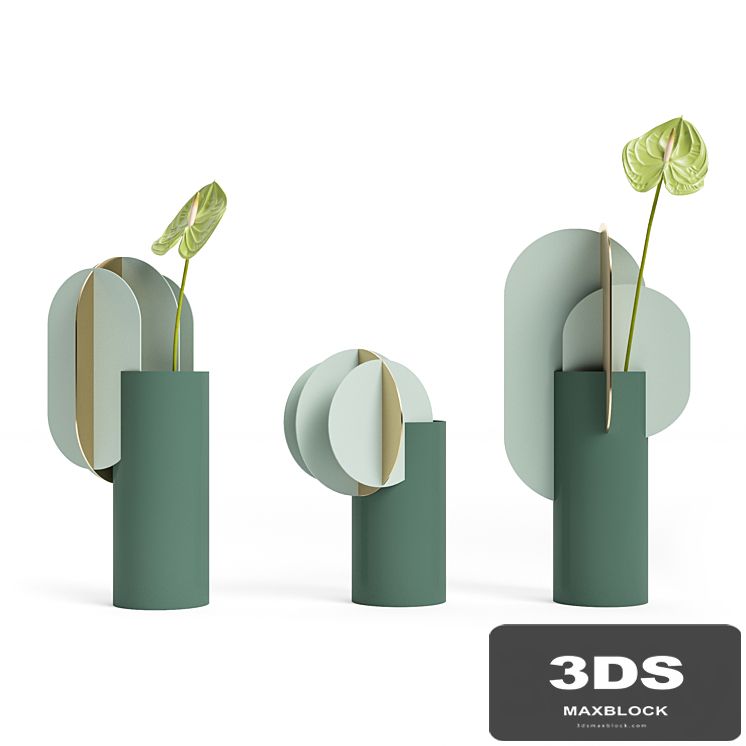 (OM) Gabo and Delaunay and Ekster vases CS9 by NOOM