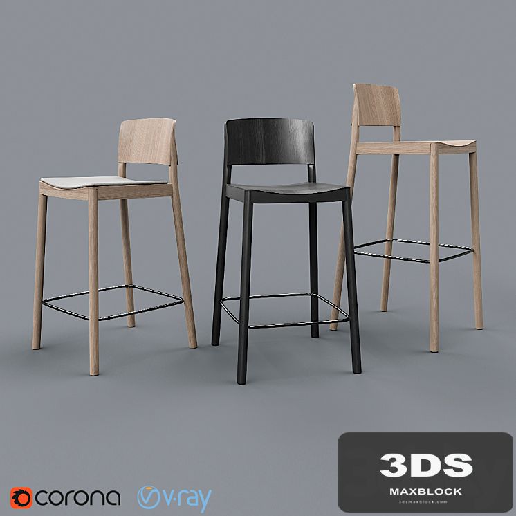 Grace barstool by Swedese