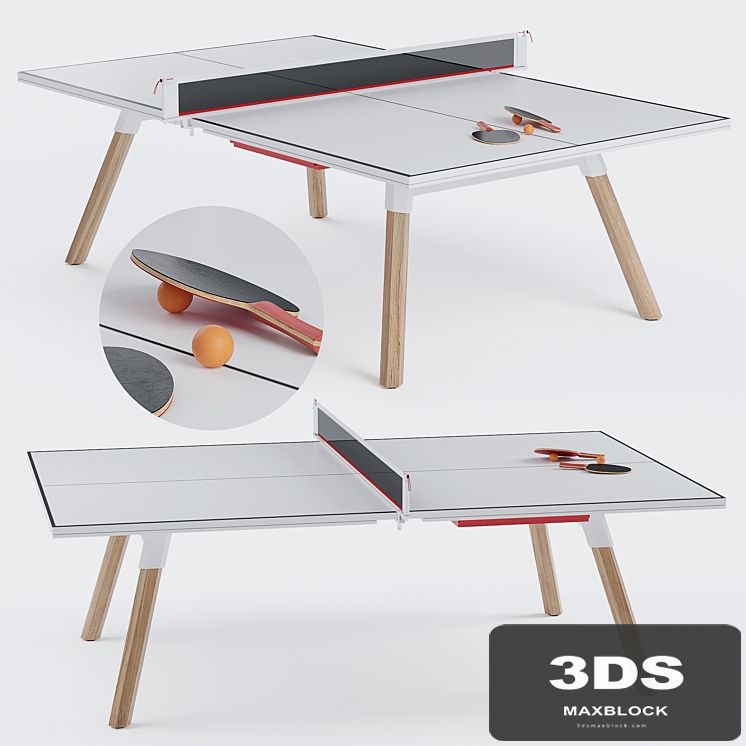 You and Me HPL Tennis Table with Accessories