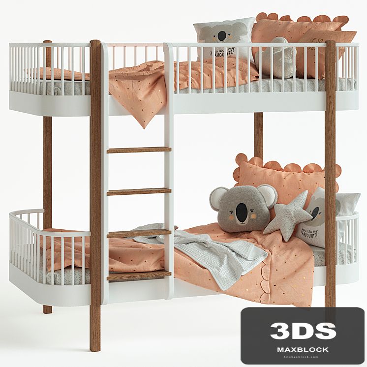 Children's bed - Nubie Oliver Wood Bed