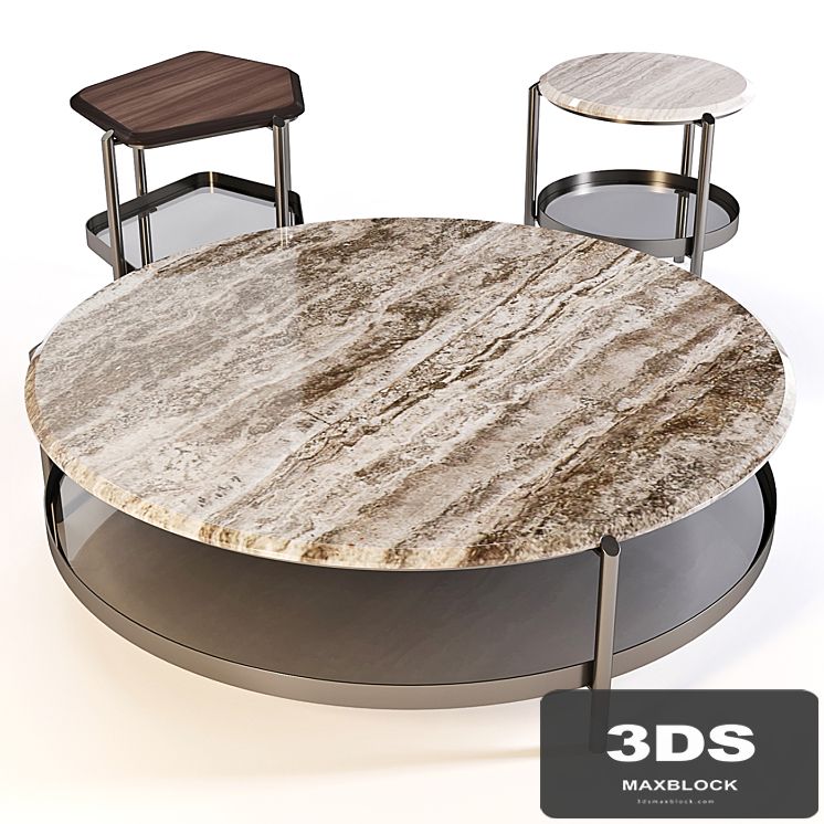 Giorgetti: Coffee Table - Skyline Set 03
