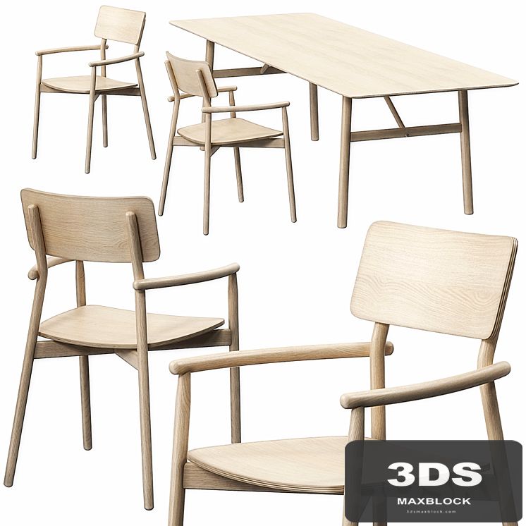Hven armchair, table 260 model