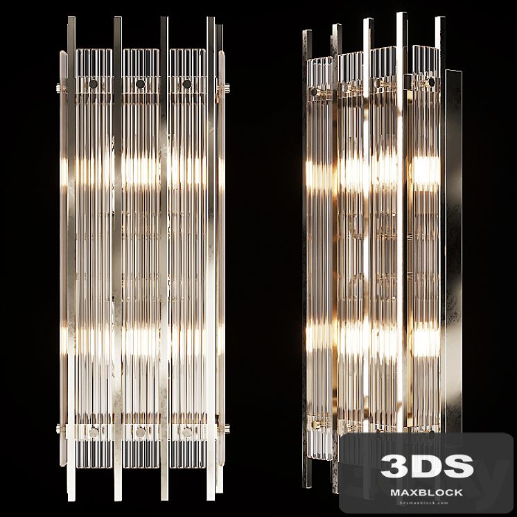 Restoration Hardware SAN MARCO DOUBLE SCONCE Nickel