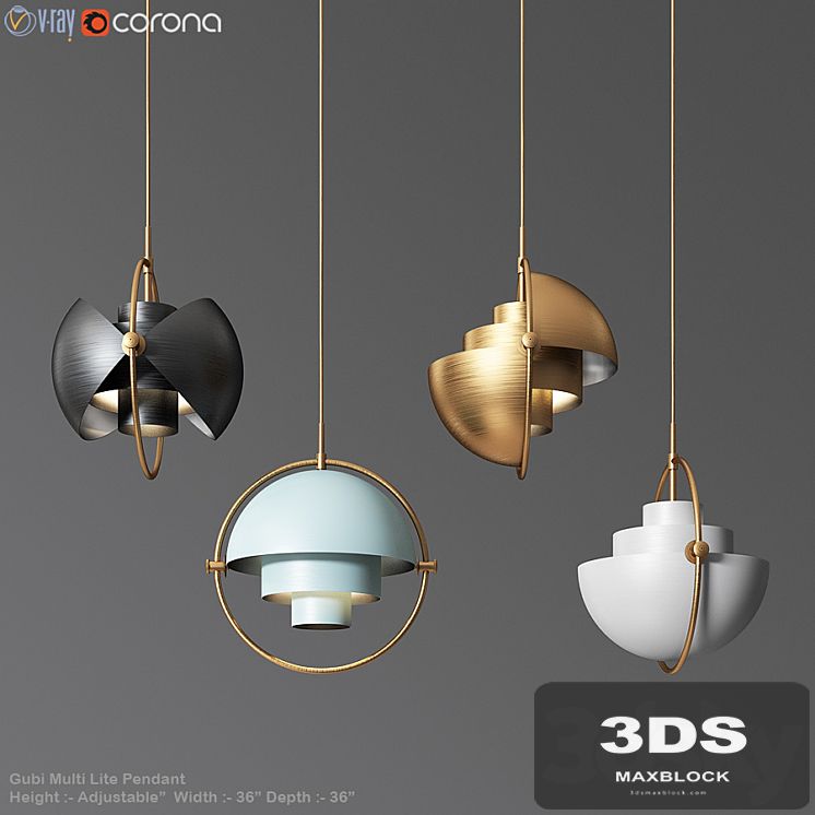 Gubi Multi Lite Pendant Louis Weisdorf