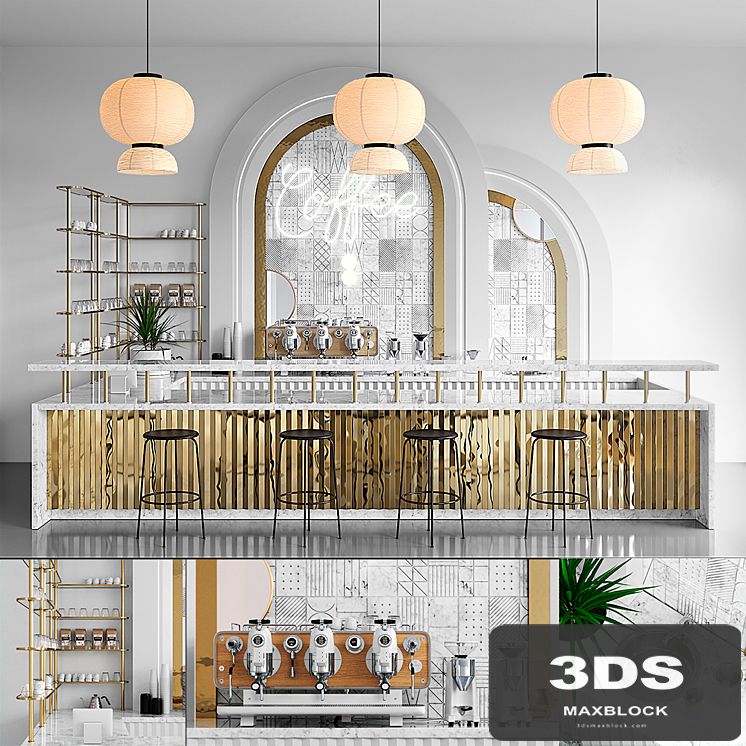 COFFEE SHOP 2 (vray GGX, corona PBR)