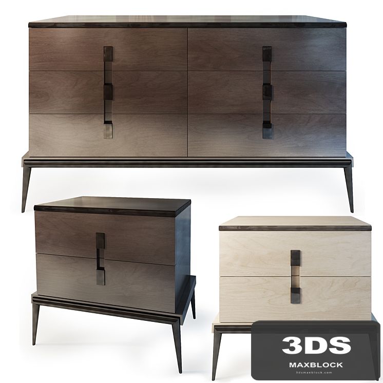 Chest and cabinet Langham. dresser nightstand. The Sofa & Chair company