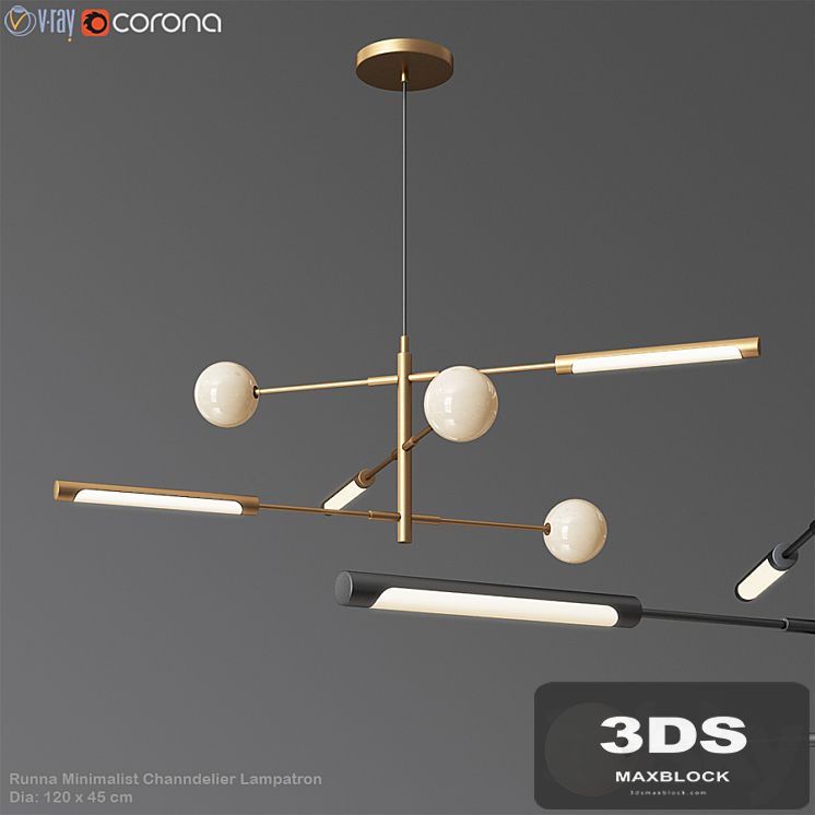 Runna Minimalist Channdelier Lampatron