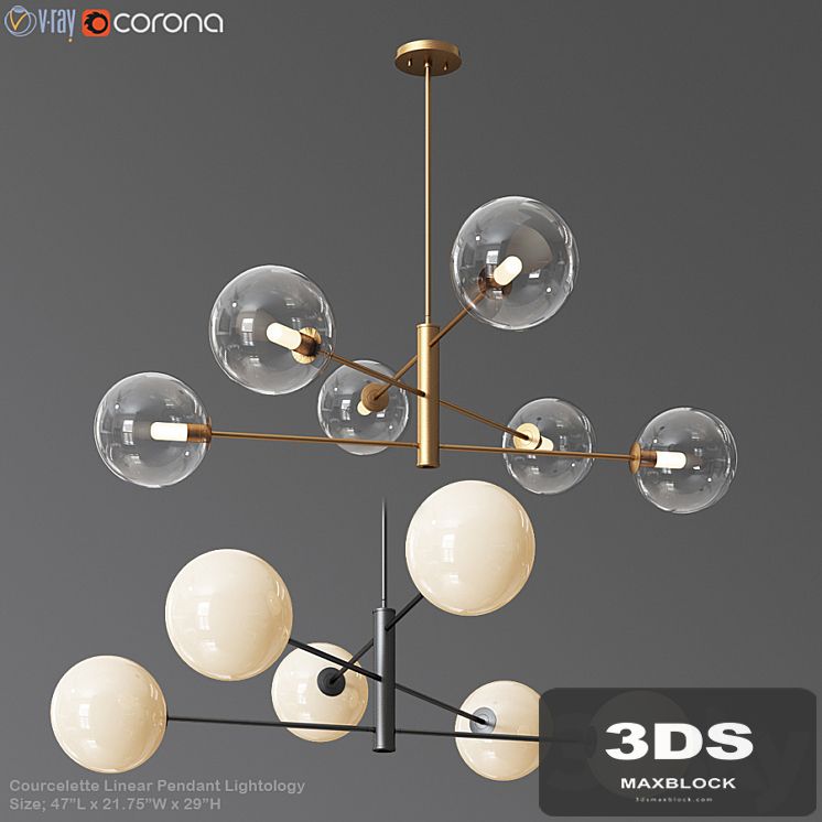 Courcelette Linear Pendant Lightology