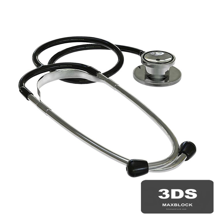 Phonendoscope stethoscope lies on a ground