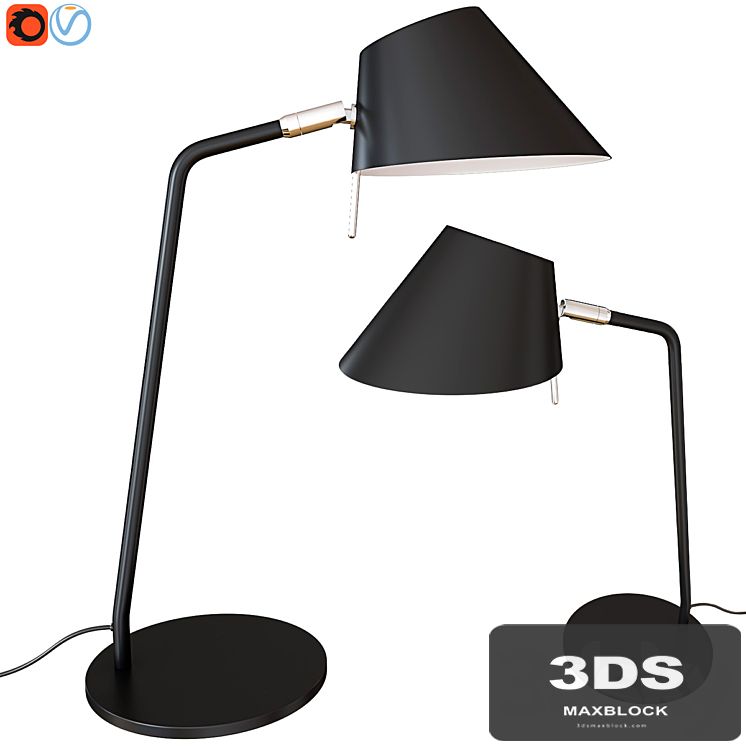 Lampe de table Office / Metal - Orientable - Frandsen