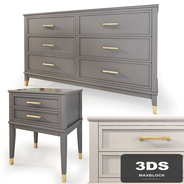 Chest and drawer Westerleigh. Dresser, nightstand by Cosmopolitan