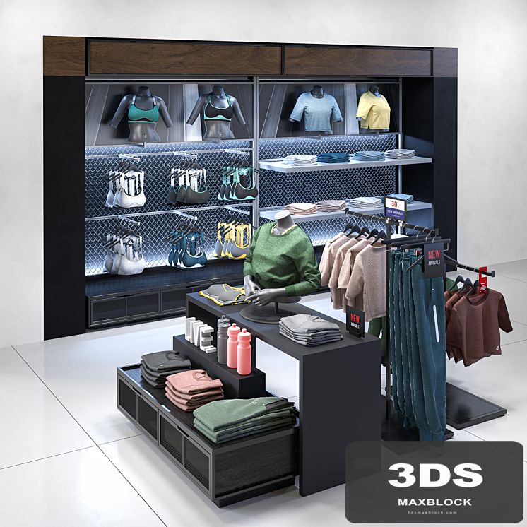 Clothes shop athletic wear 02