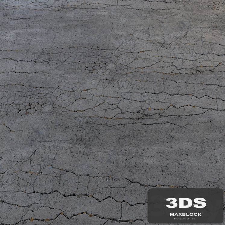 Cracked asphalt