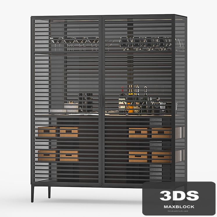Bar cabinet Alambra Rimadesio N3
