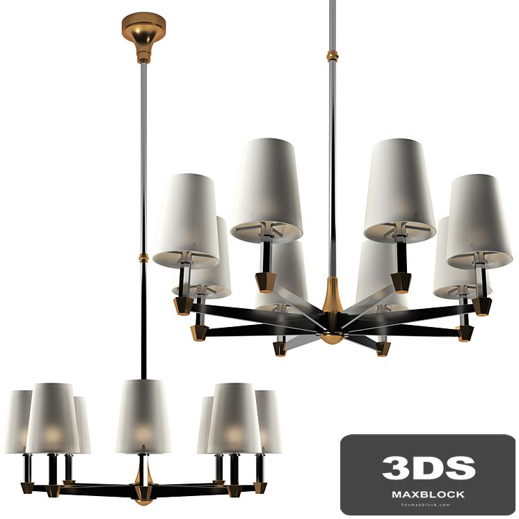 Eight branch chandeliers