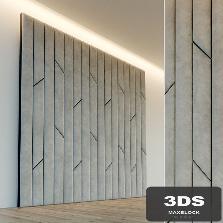 Decorative wall. Soft panel. 65