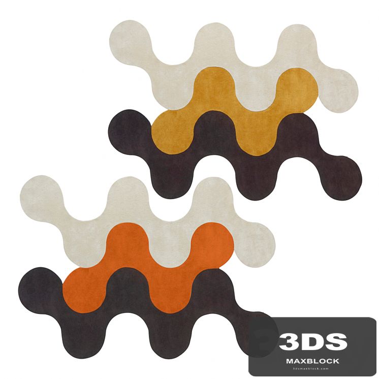 Flammes B carpet by Nowcarpets designer Vicente Vidal