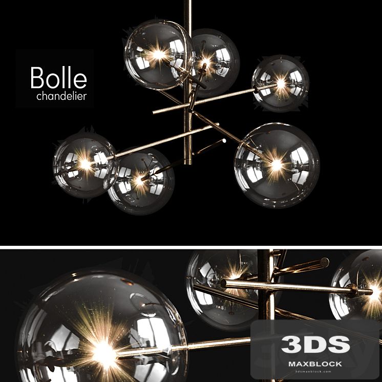 Chandelier Gallotti & Radice Bolle 6 lights