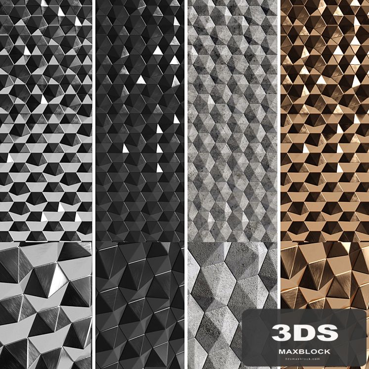 3D panels Hexagons