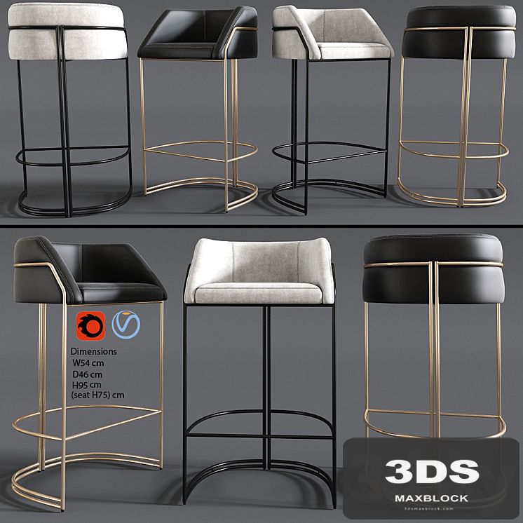 Deja vu bar stool Giopagani