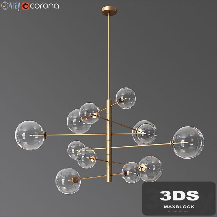 Chandelier argento s eichholtz