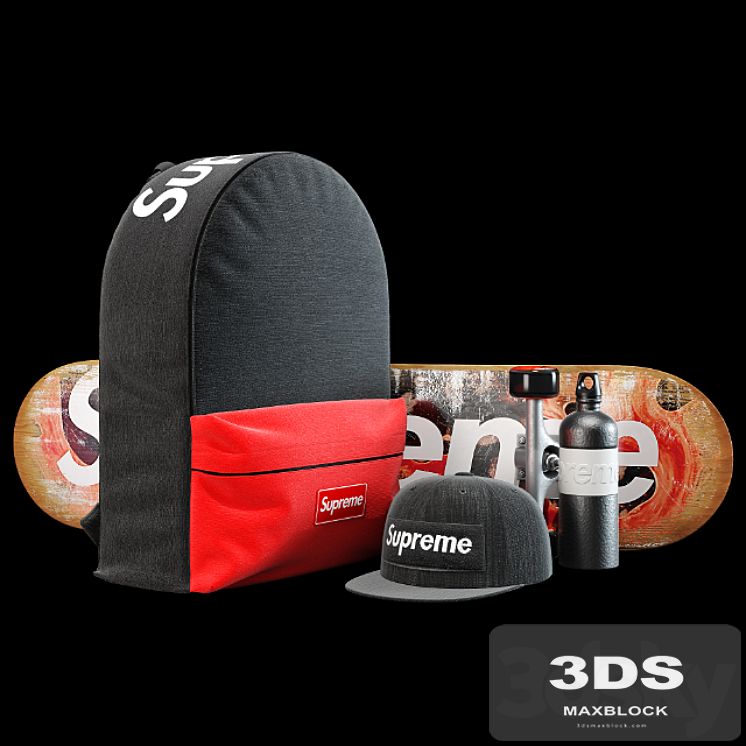 Supreme decorative set (black)