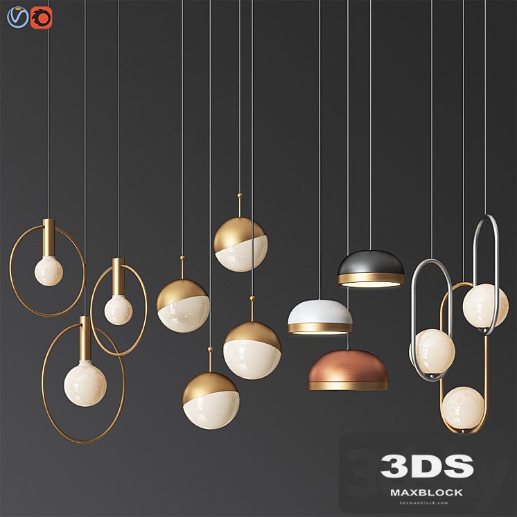 Four Hanging Light Set 07