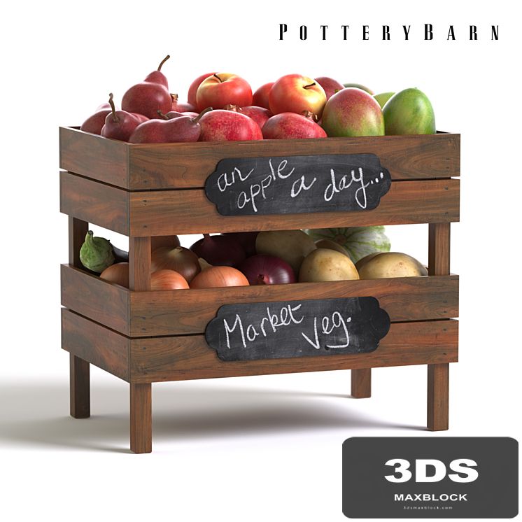 Pottery Barn Stackable Fruit and Vegetable Crates