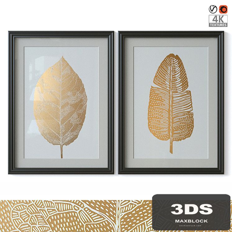 Gold leaf painting