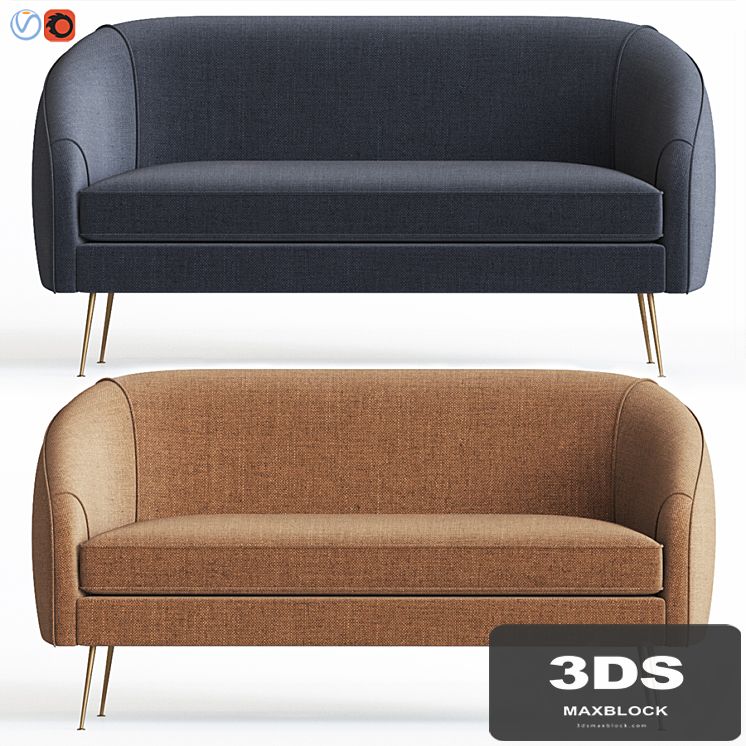 Stella Mid-Century Loveseat Westelm