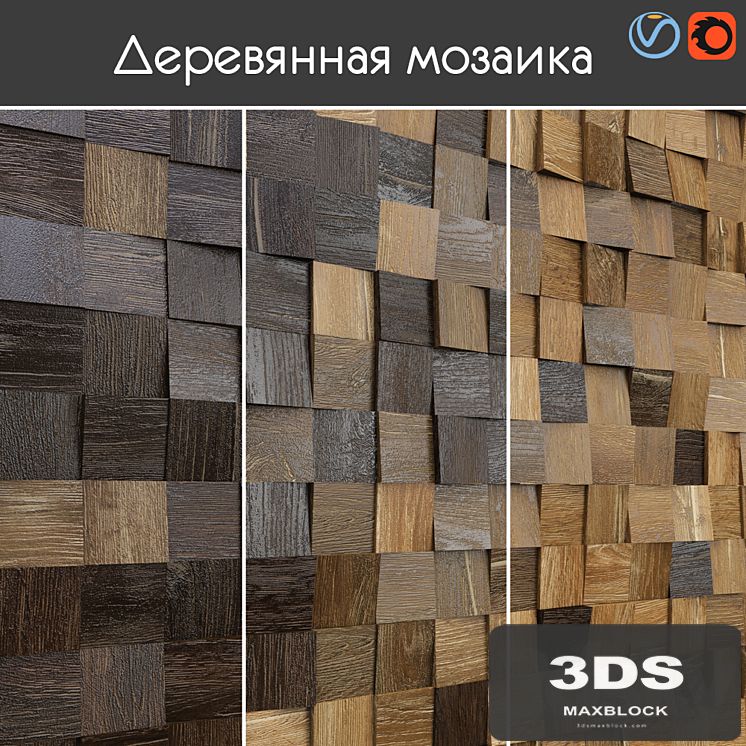 Wooden mosaic, 003