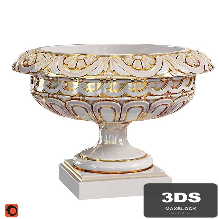 Classic vase 04. Longwood Rosette Urn