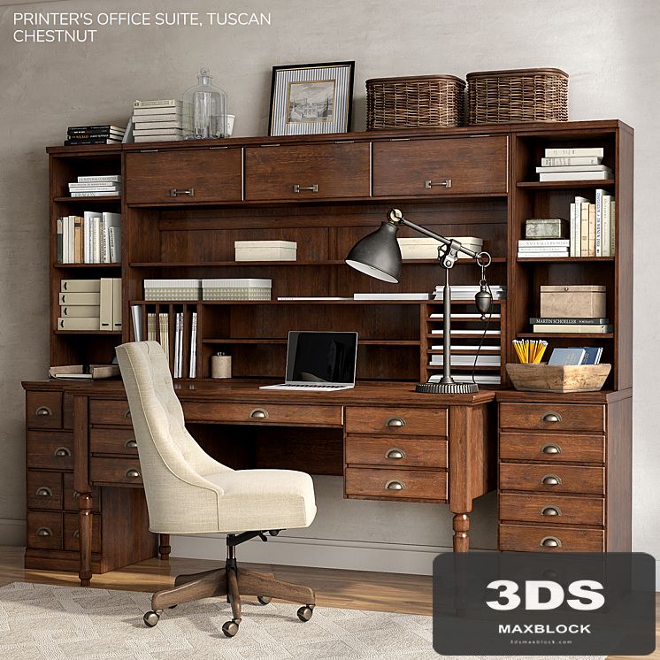 Pottery barn PRINTER'S OFFICE SUITE