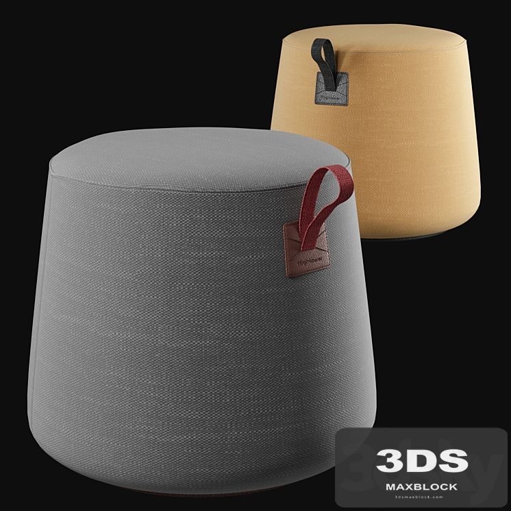 Hightower Round Pouf Most Modest