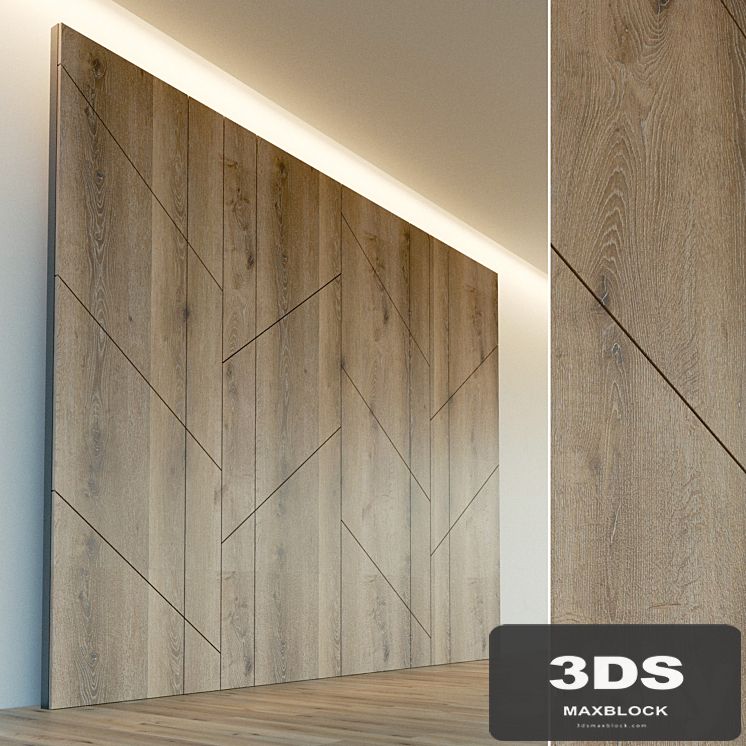 Decorative wall. Wall panel made of wood. one
