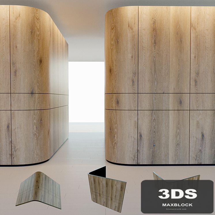 Wall panel made of wood. Decorative wall.2
