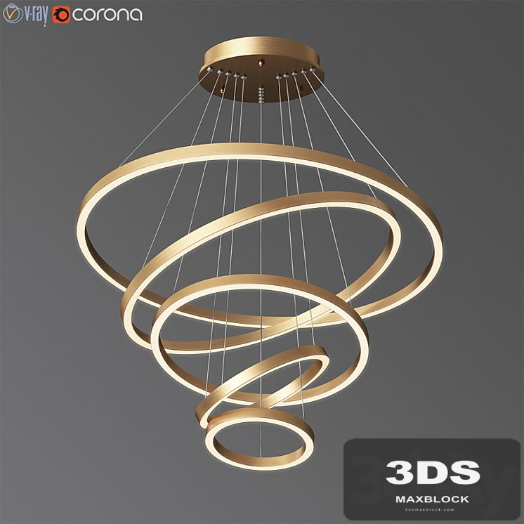 Multi Light Ring Led Pendant Light