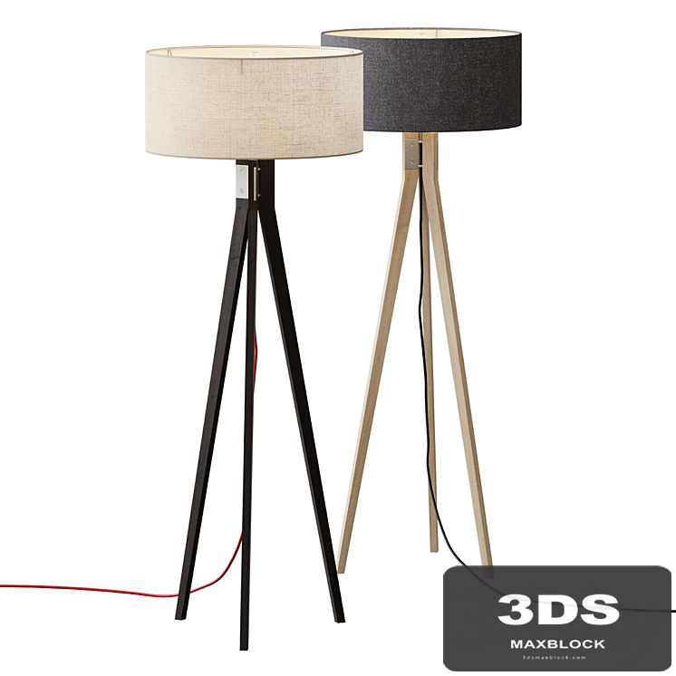 Folk Tripod Floor Lamp