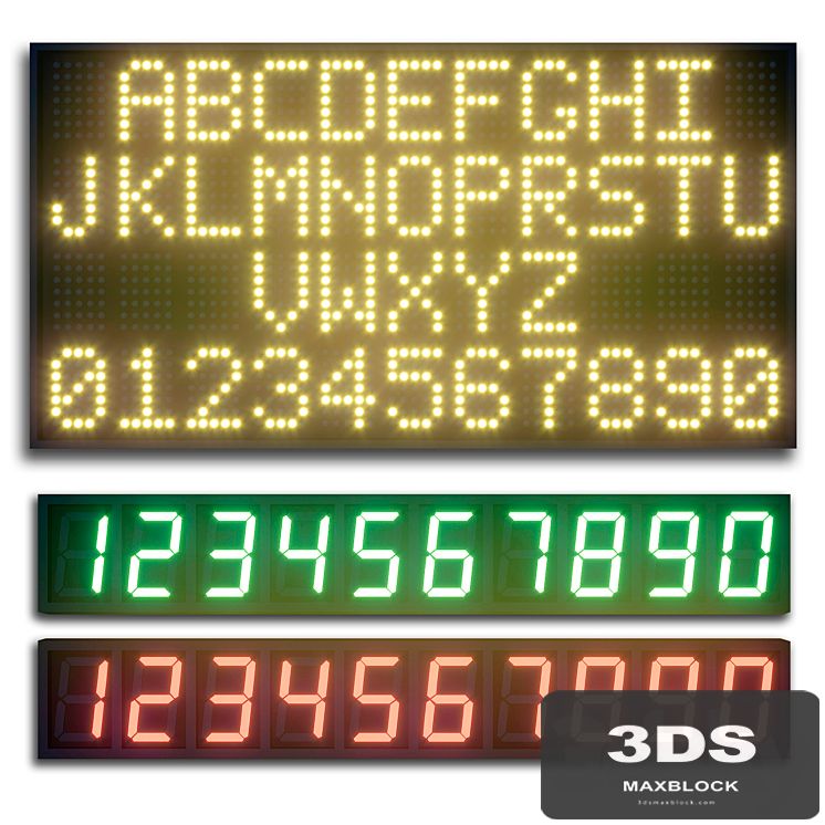 LED display modules. Set 07