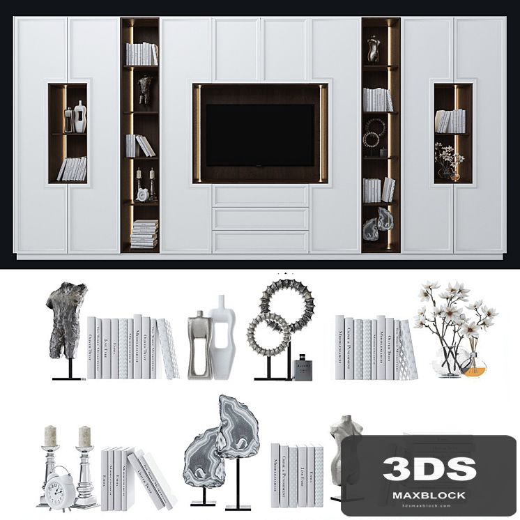Cabinet with tv area 5