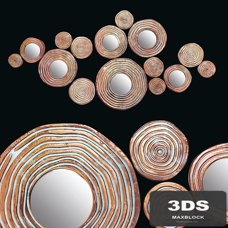 MOE'S CIRCLE CLUSTER GOLD WALL DECOR