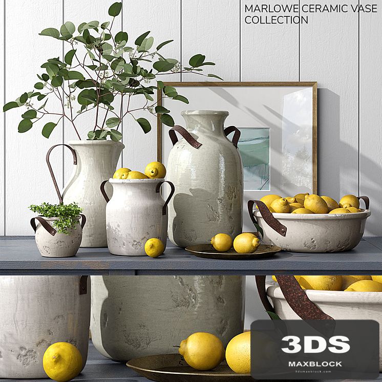 Pottery Barn MARLOWE CERAMIC VASE COLLECTION