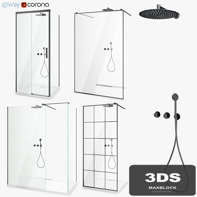 Set of shower cabins Radaway set 47