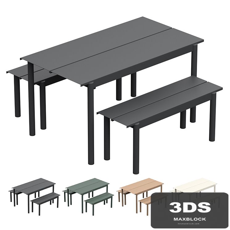 MUUTO Linear Steel Garden Set