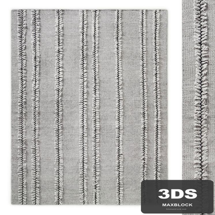 Performance Tassel-Stripe Handwoven Flatweave Rug RH