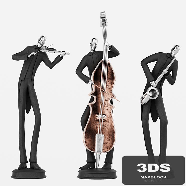 Uttermost Musicians Decorative Figurines