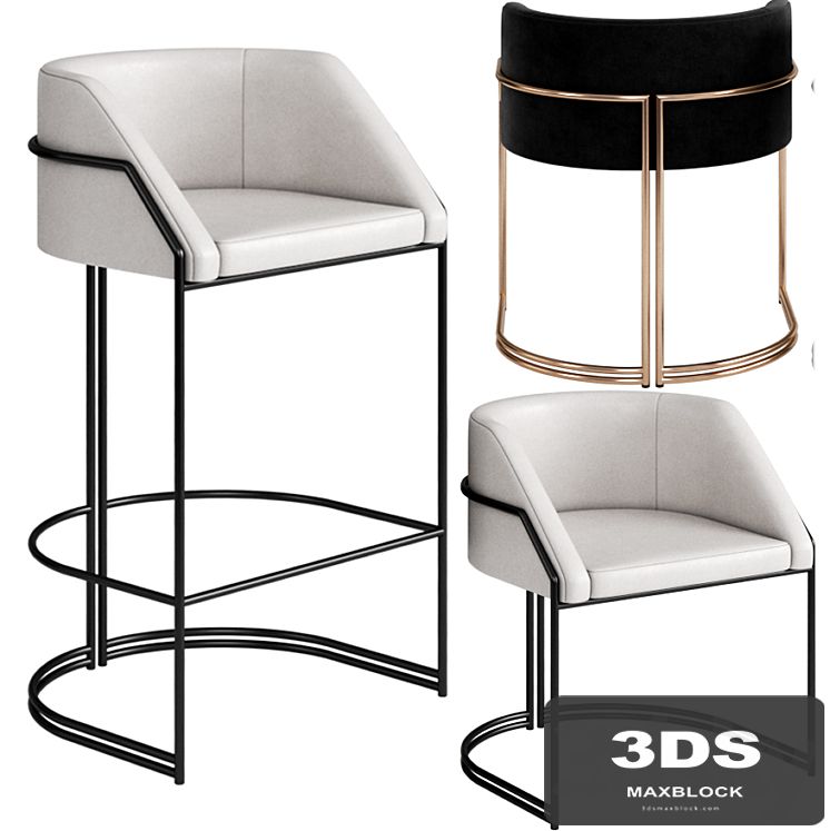 GIOPAGANI chair and stool DEJA VU